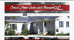 Desktop Screenshot of crewshomesalesandtransport.com
